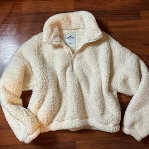 Hollister Cream Sherpa Jacket